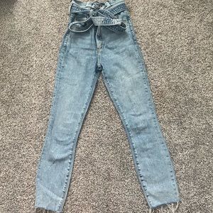 Abercrombie High Rise Paperbag Jeans